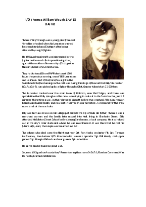 A preview of a PDF biography for Waugh, Thomas William